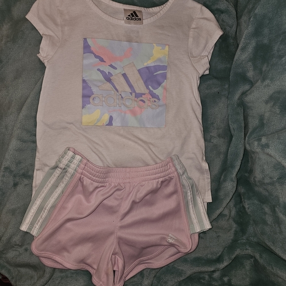 adidas Other - Adidas Kids' Pastel Graphic Tee and Shorts Set
